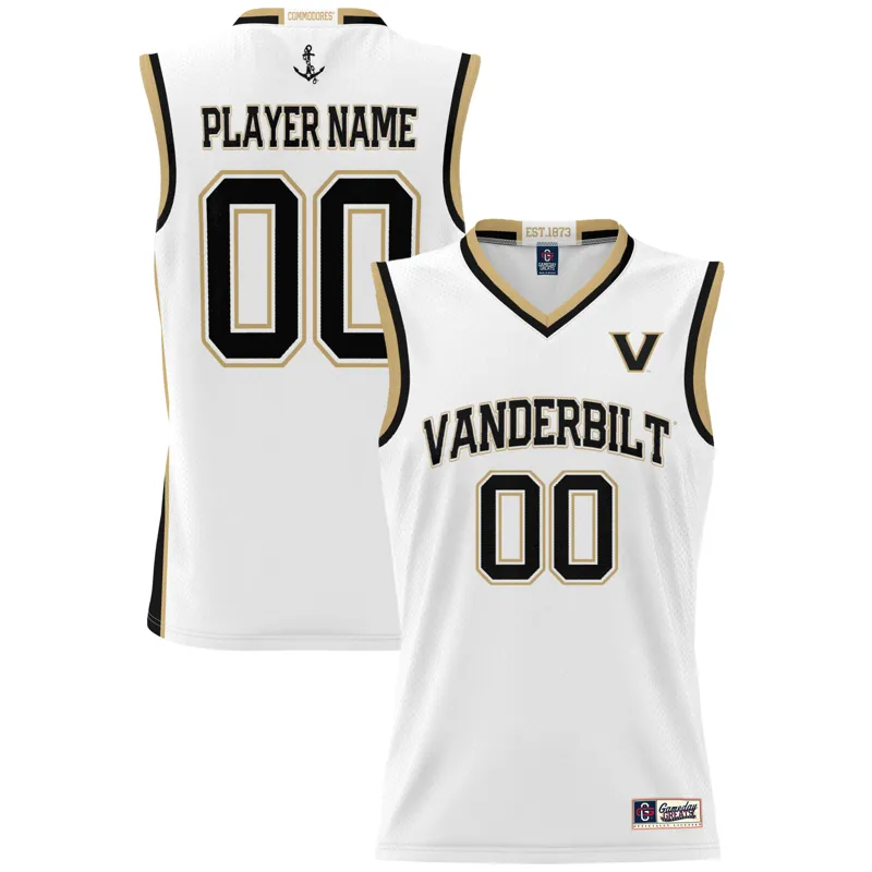 Vanderbilt Commodores Jersey Gameday Greats White Pick A Player Jersey