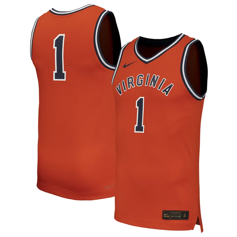 Virginia Cavaliers Jersey #1 Navy Team Jersey - Image 5