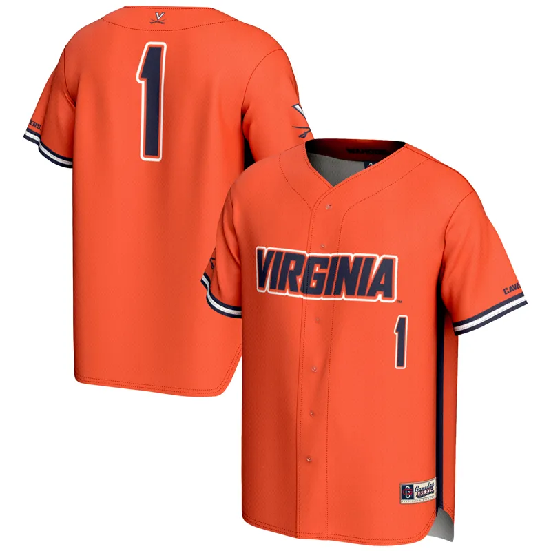 Virginia Cavaliers Jersey Gameday Greats #1 Orange Lightweight Jersey