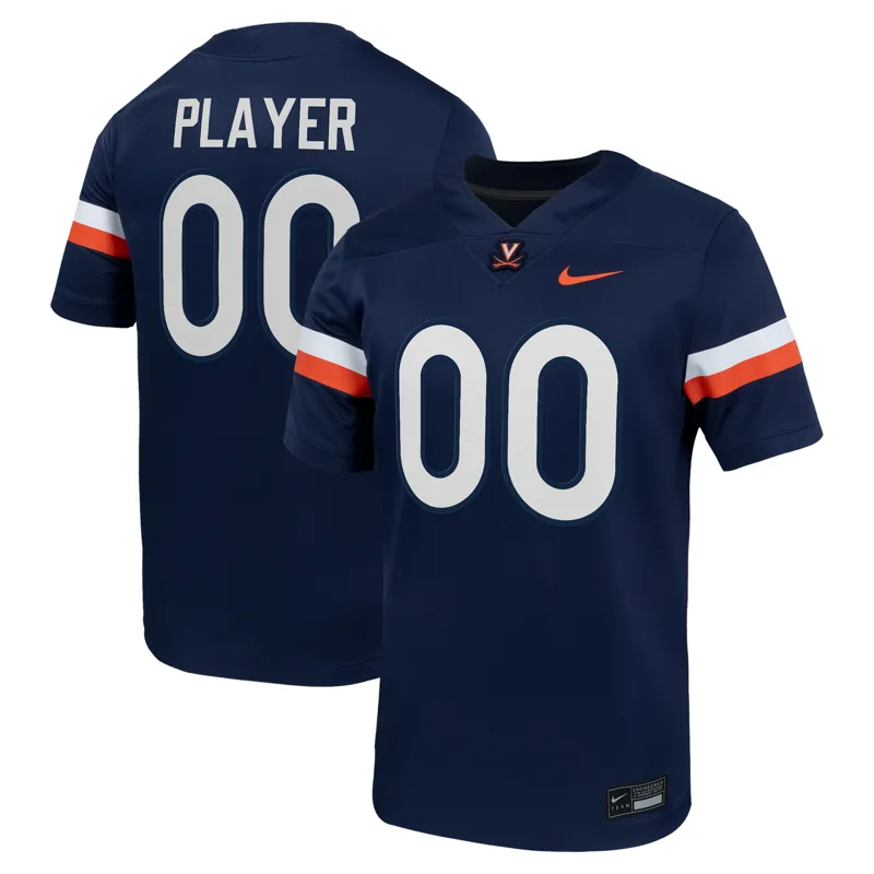 Virginia Cavaliers Jersey Navy Pick A Player Game Jersey