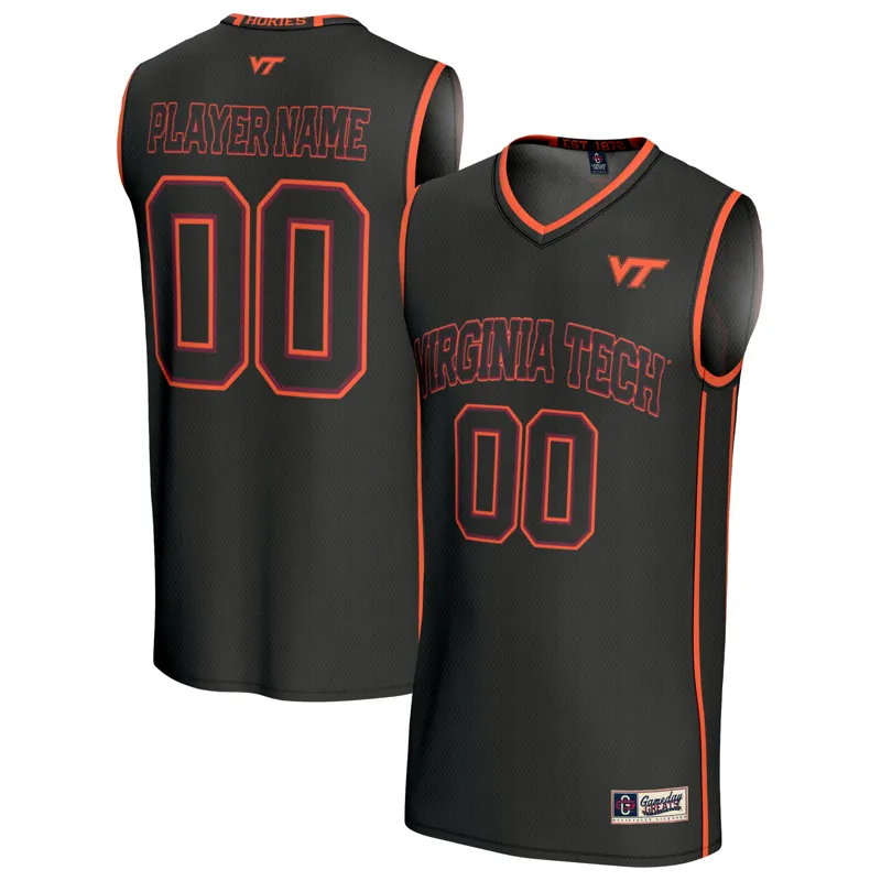 Virginia Tech Hokies Jersey Gameday Greats Black Lightweight Collegiate Pick A Player Jersey