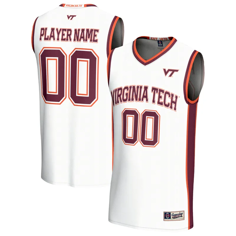 Virginia Tech Hokies Jersey Gameday Greats White Lightweight Collegiate Pick A Player Jersey