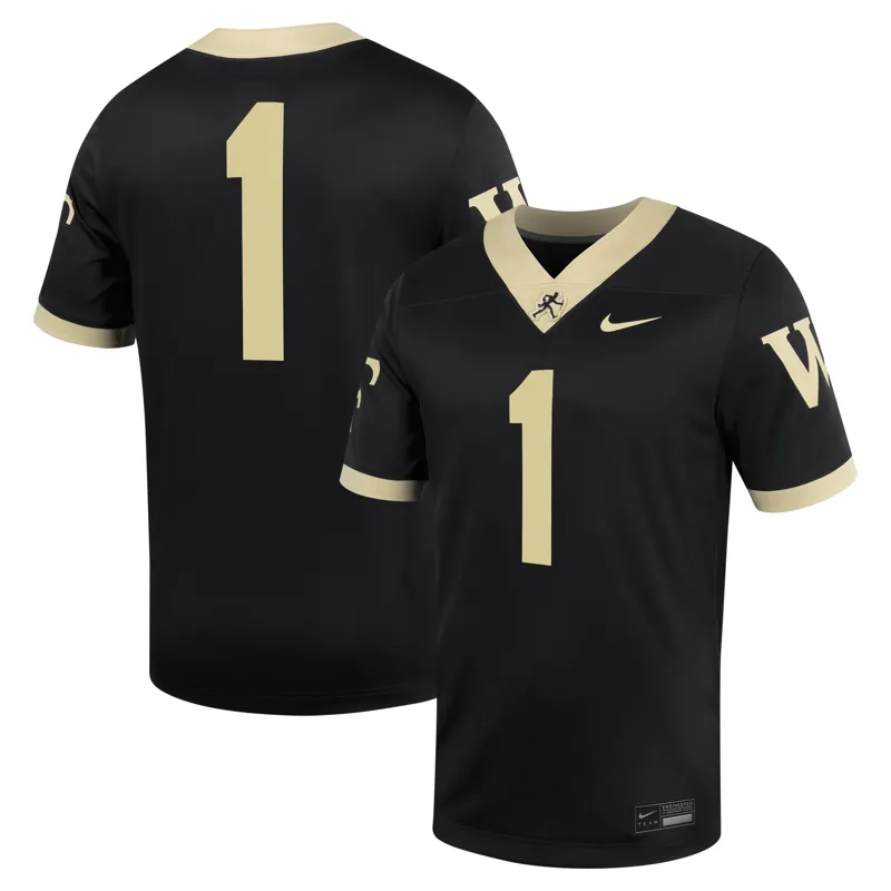 Wake Forest Demon Deacons Jersey #1 Black Untouchable Jersey