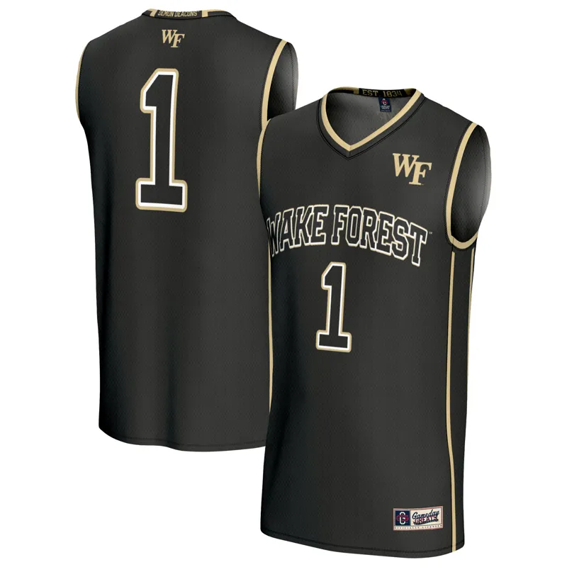 Wake Forest Demon Deacons Jersey Gameday Greats #1 Black Lightweight Jersey