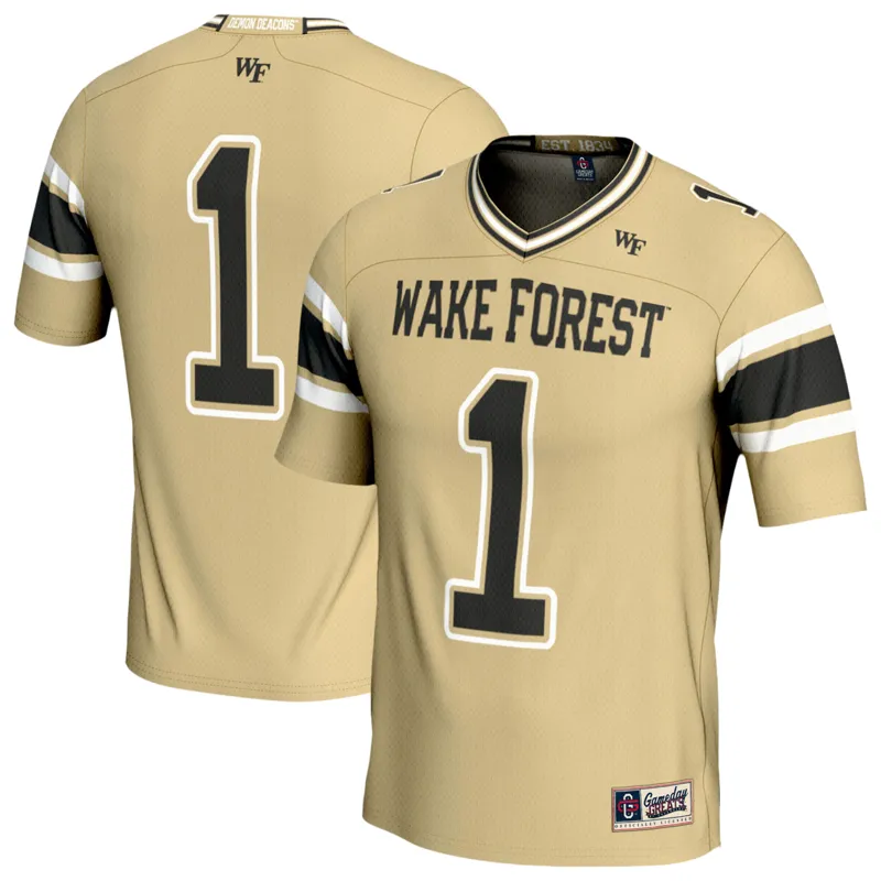 Wake Forest Demon Deacons Jersey Gameday Greats #1 Gold Lightweight Collegiate Jersey - Image 5
