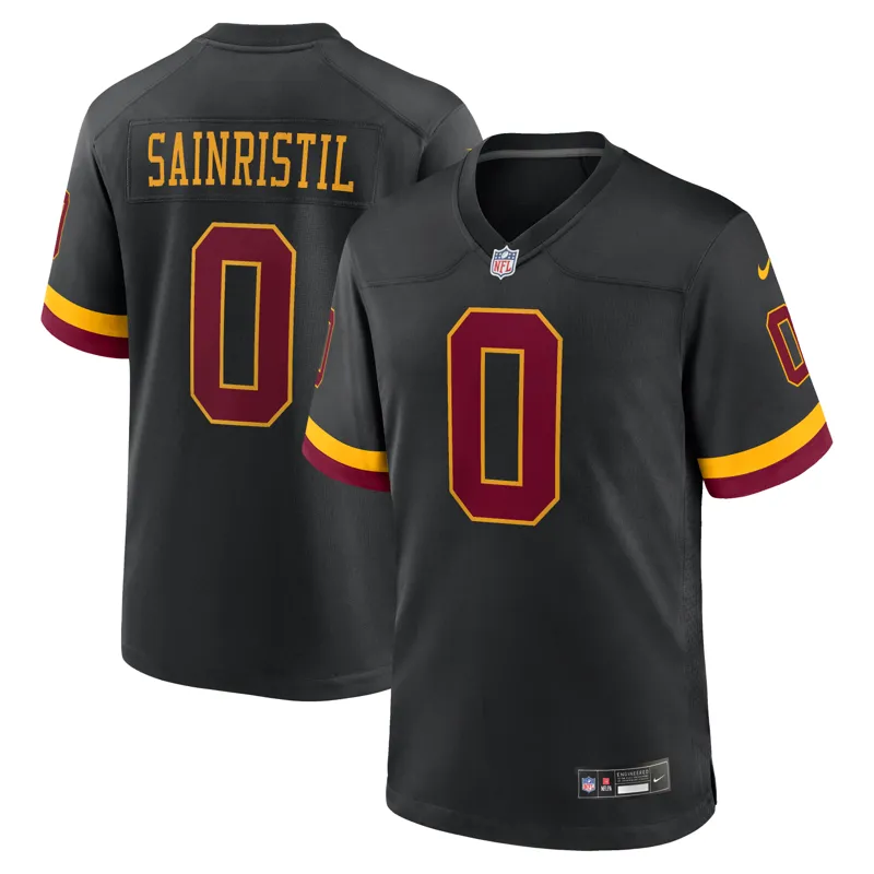 Washington Commanders Jersey Mike Sainristil Black Hail Raiser Alternate Game Jersey - Image 2