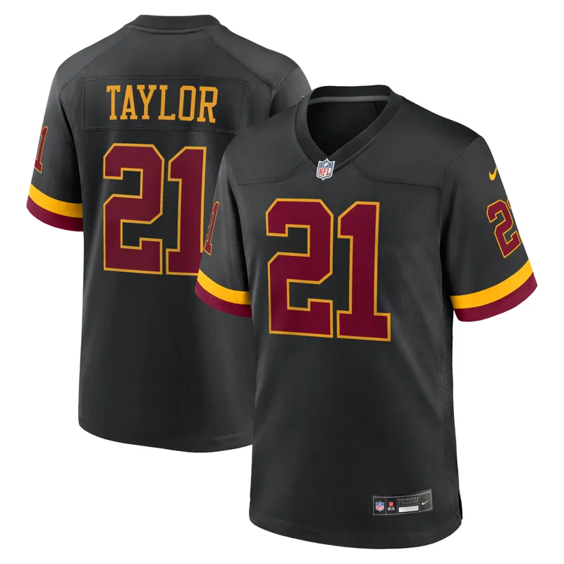 Washington Commanders Jersey Sean Taylor Black Hail Raiser Alternate Retired Player Game Jersey