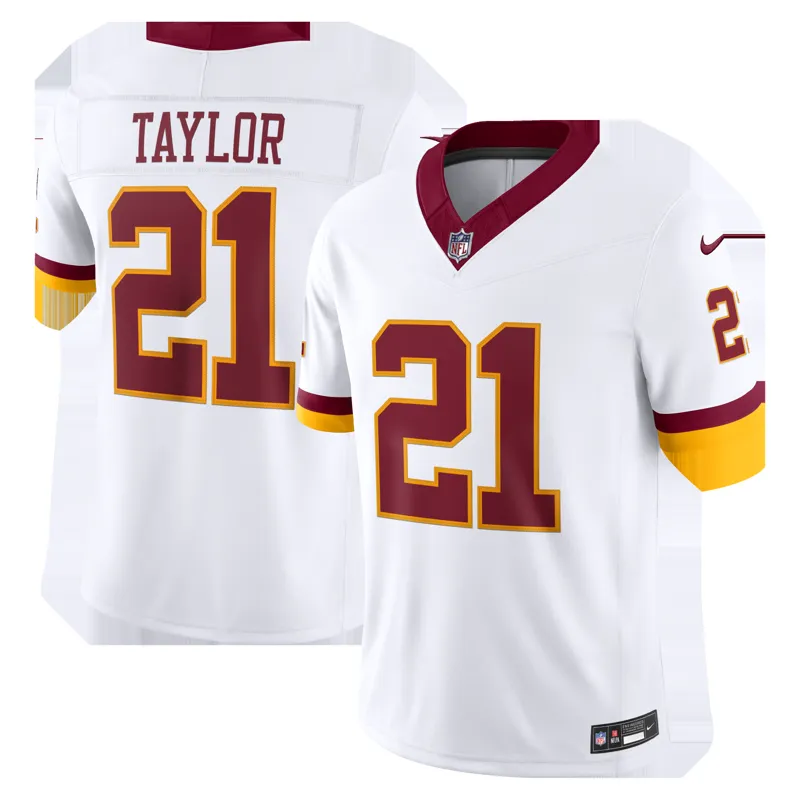 Washington Commanders Jersey Sean Taylor White Vapor Fuse Stitched Retired Limited Jersey