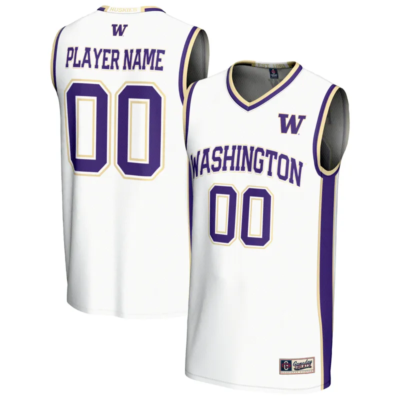 Washington Huskies Jersey Mens Gameday Greats White Pick A Player Lightweight Jersey