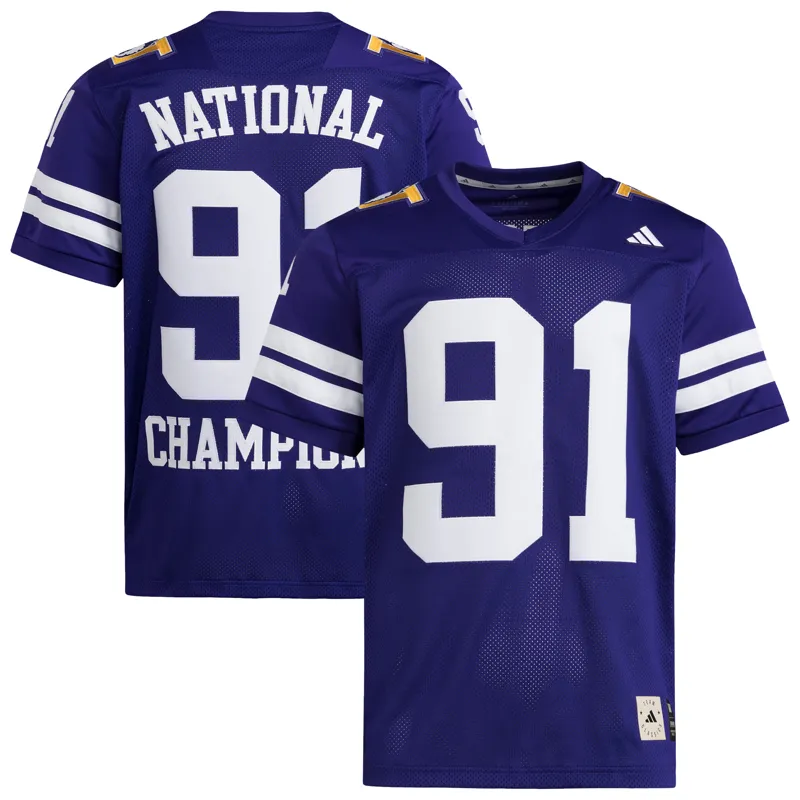 Washington Huskies Jersey Purple 1991 National Championship Anniversary Icon Jersey