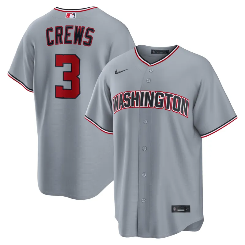 Washington Nationals Jersey Cj Abrams White Home Player Jersey - Image 4