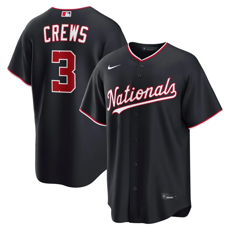 Washington Nationals Jersey Dylan Crews Navy Alternate Jersey