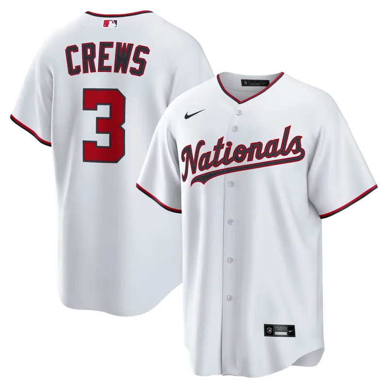 Washington Nationals Jersey Dylan Crews Navy Alternate Jersey - Image 5