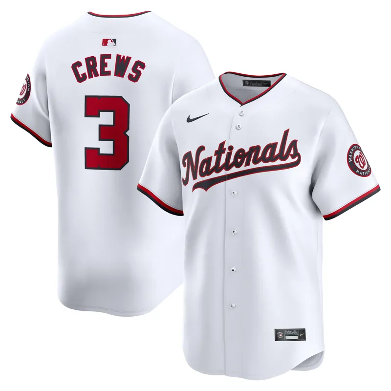 Washington Nationals Jersey Dylan Crews White Home Jersey - Image 4