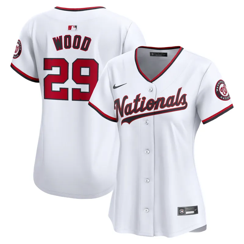 Washington Nationals Jersey James Wood Navy Alternate Limited Player Jersey - Image 5