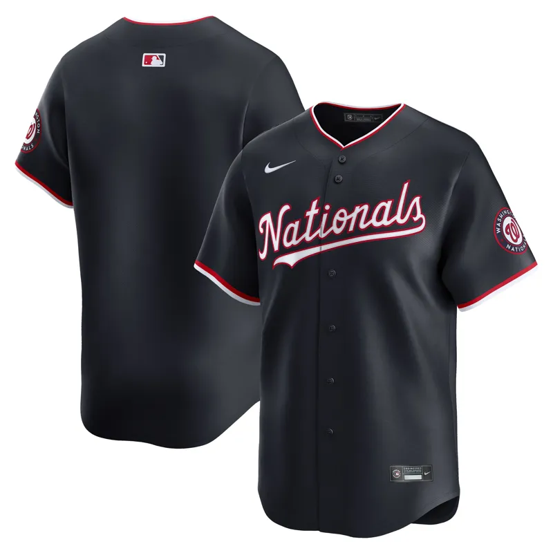 Washington Nationals Jersey Navy Alternate Limited Custom Jersey - Image 2