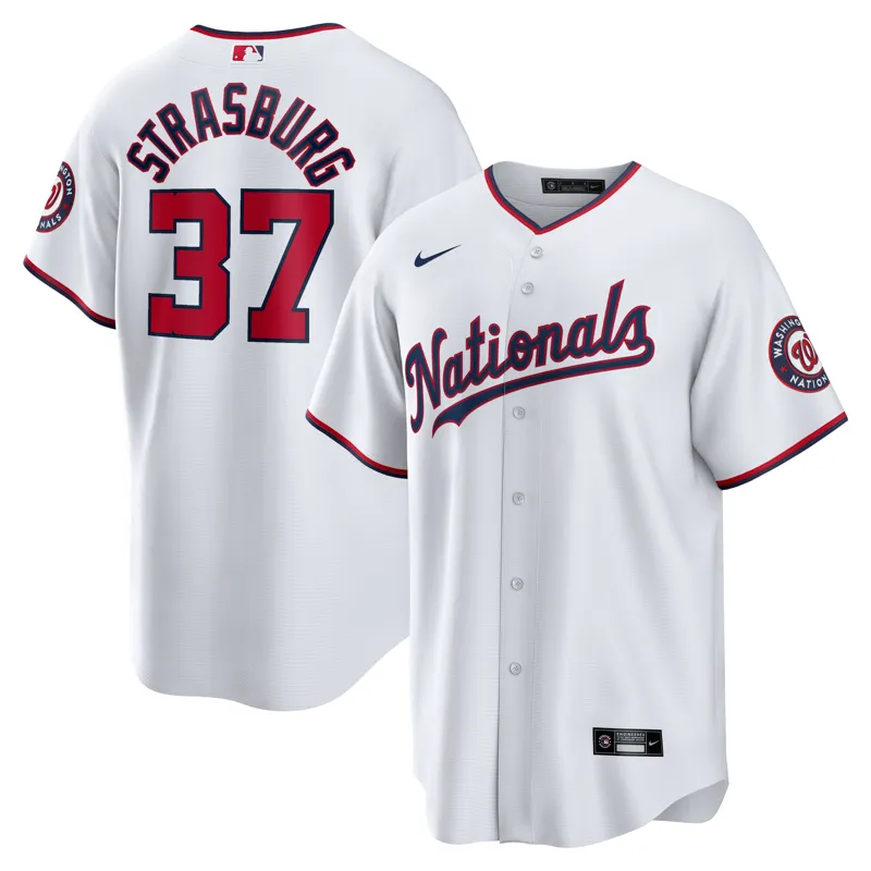 Washington Nationals Jersey Navy Alternate Limited Custom Jersey - Image 4