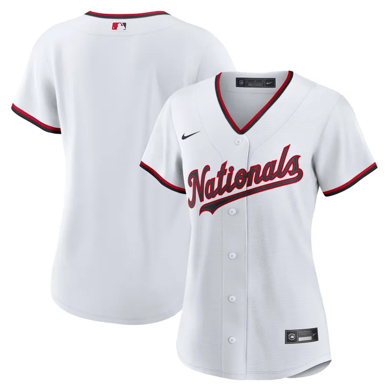 Washington Nationals Jersey White Alternate Team Jersey - Image 2