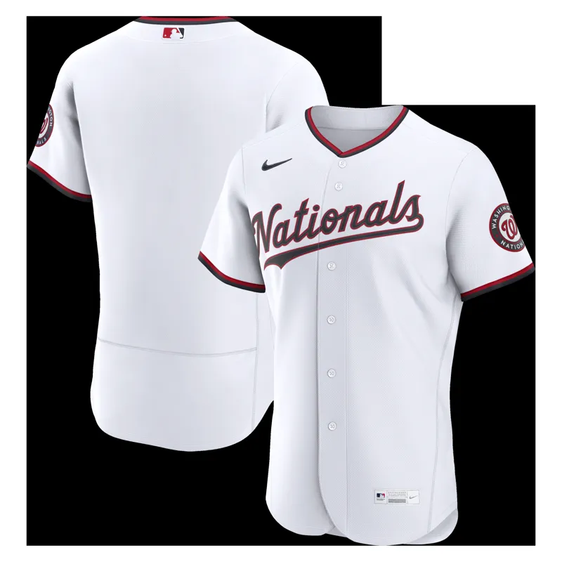 Washington Nationals Jersey White Home Custom Jersey - Image 2