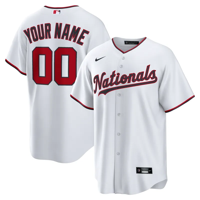 Washington Nationals Jersey White Alternate Team Jersey - Image 5