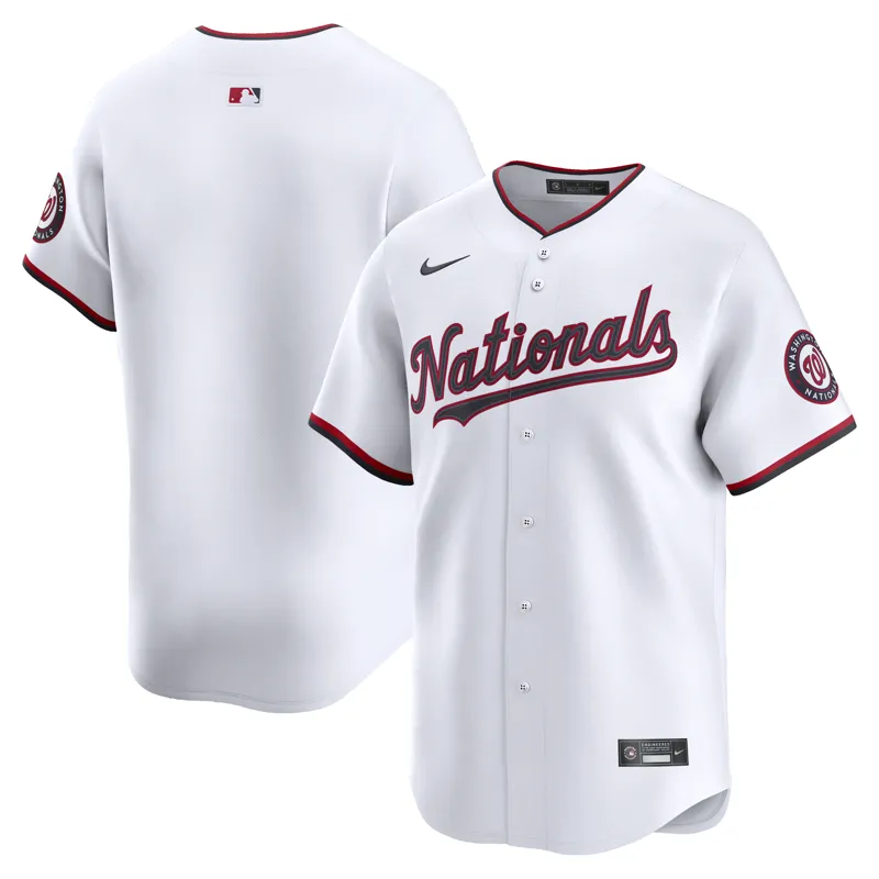 Washington Nationals Jersey White Home Limited Custom Jersey - Image 2