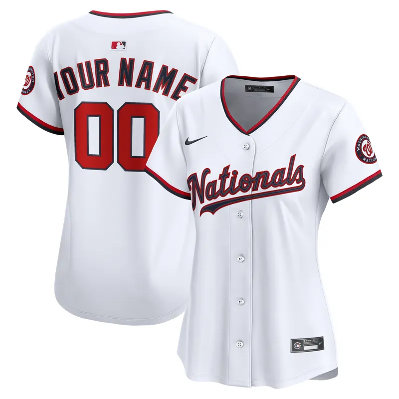 Washington Nationals Jersey White Home Custom Jersey - Image 5