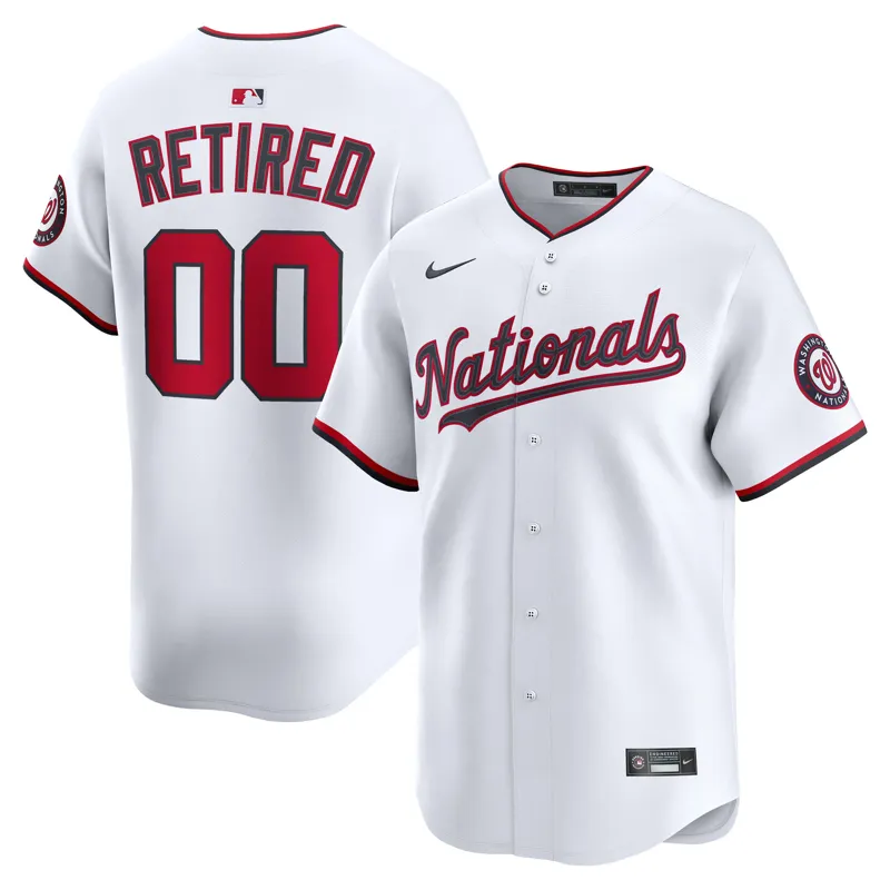 Washington Nationals Jersey White Home Limited Custom Jersey - Image 5