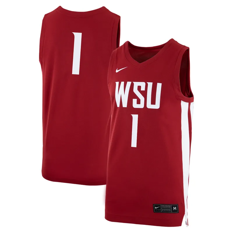 Washington State Cougars Jersey #1 Charcoal Untouchable Jersey - Image 2