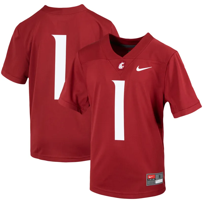 Washington State Cougars Jersey #1 Charcoal Untouchable Jersey - Image 3
