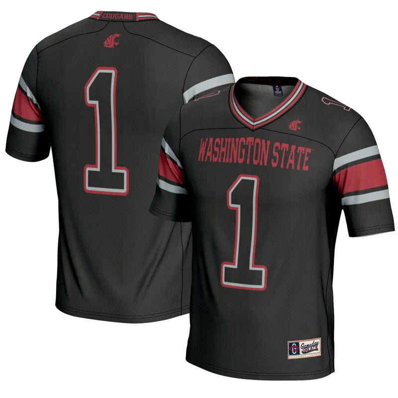 Washington State Cougars Jersey Crimson Custom Game Jersey - Image 5