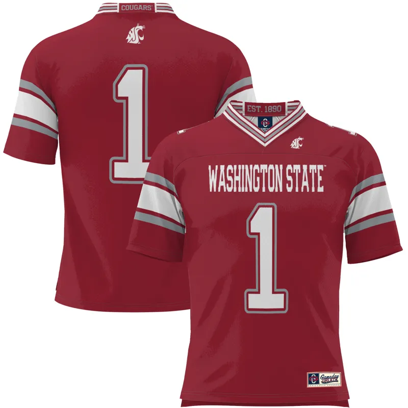 Washington State Cougars Jersey Gameday Greats #1 Black Lightweight Jersey - Image 3