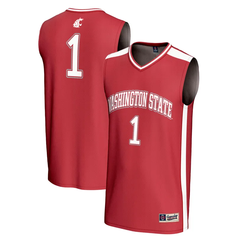 Washington State Cougars Jersey Gameday Greats #1 Crimson Lightweight Collegiate Jersey - Image 4
