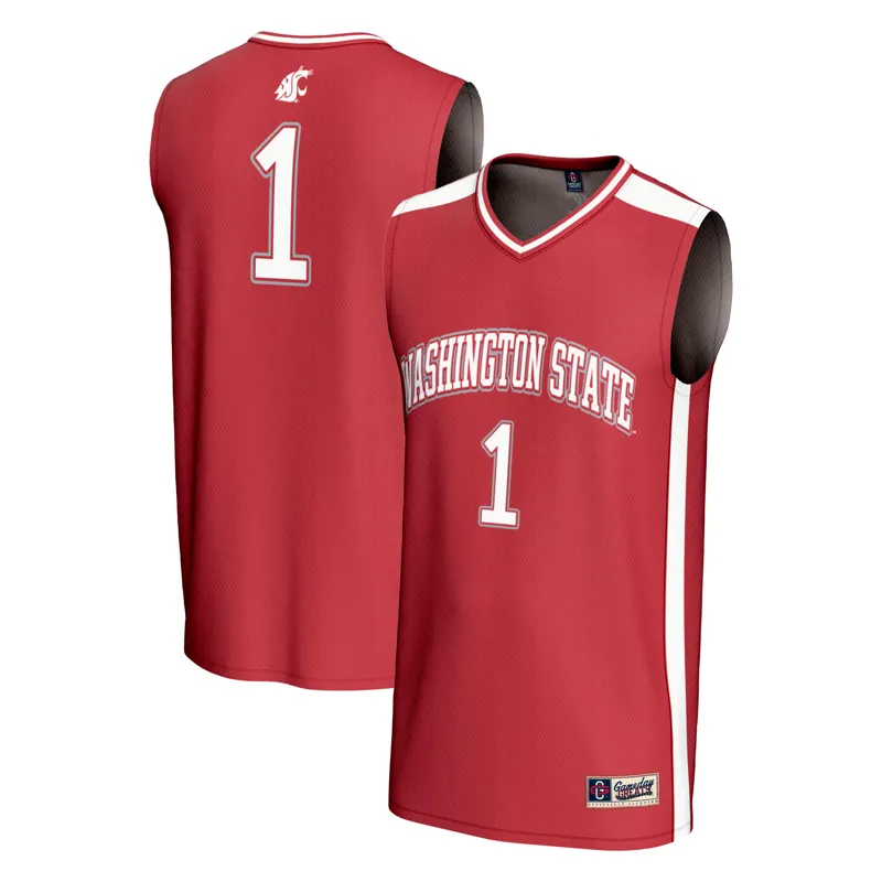 Washington State Cougars Jersey Gameday Greats #1 Crimson Jersey - Image 5