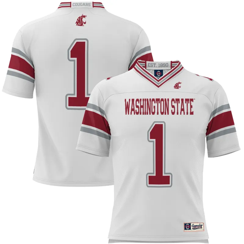 Washington State Cougars Jersey Gameday Greats #1 Crimson Lightweight Jersey - Image 4