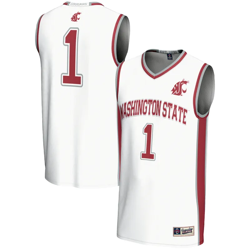 Washington State Cougars Jersey Gameday Greats #1 White Endzone Jersey - Image 5