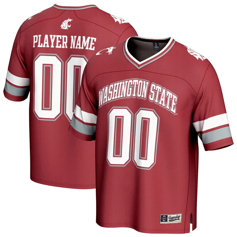 Washington State Cougars Jersey Gameday Greats Crimson Lightweight Pick A Player Jersey - Image 5