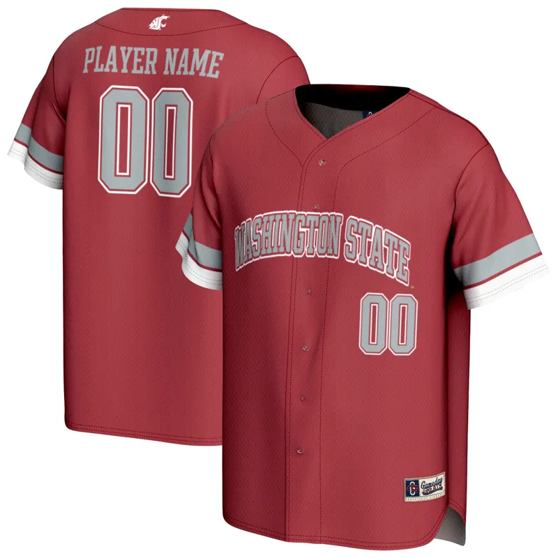 Washington State Cougars Jersey Gameday Greats Crimson Pick A Player Lightweight Jersey - Image 2