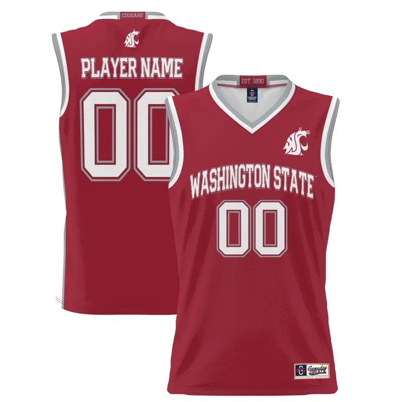 Washington State Cougars Jersey Gameday Greats Crimson Pick A Player Lightweight Jersey - Image 2