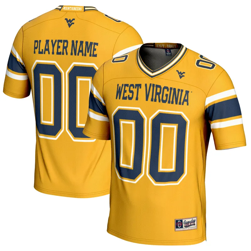 West Virginia Mountaineers Jersey Gameday Greats Gold Pick A Player Jersey
