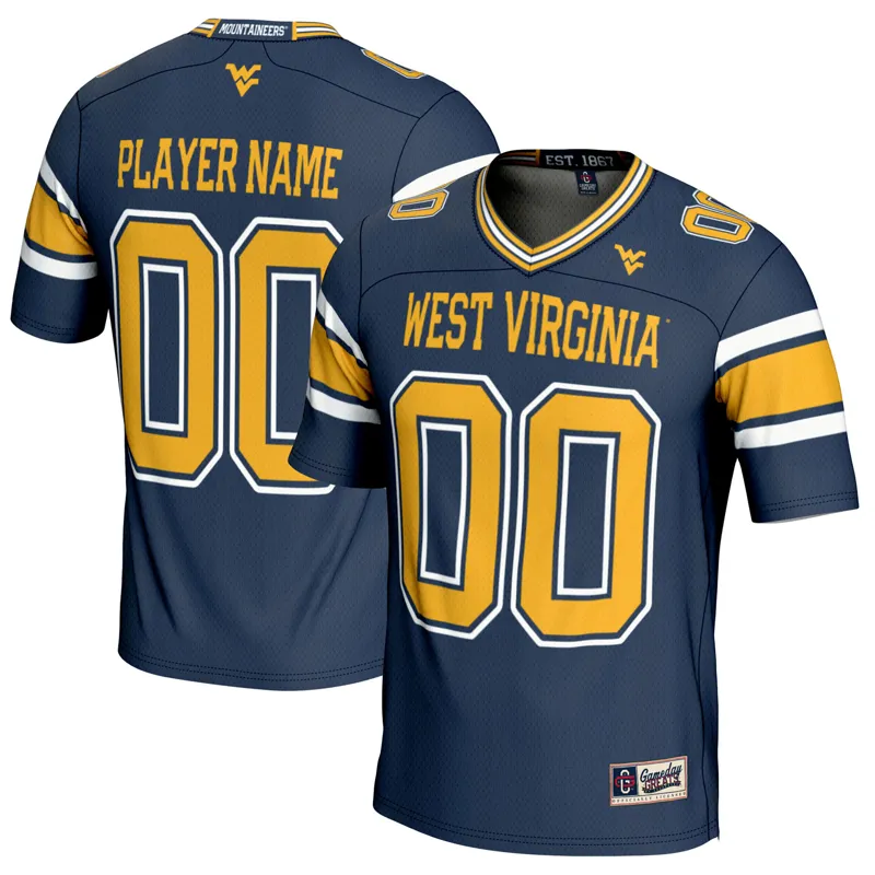 West Virginia Mountaineers Jersey Gameday Greats Navy Pick A Player Jersey