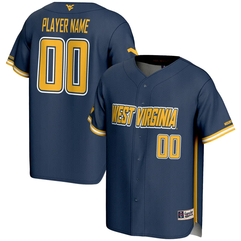 West Virginia Mountaineers Jersey Gameday Greats Navy Pick A Player Lightweight Jersey
