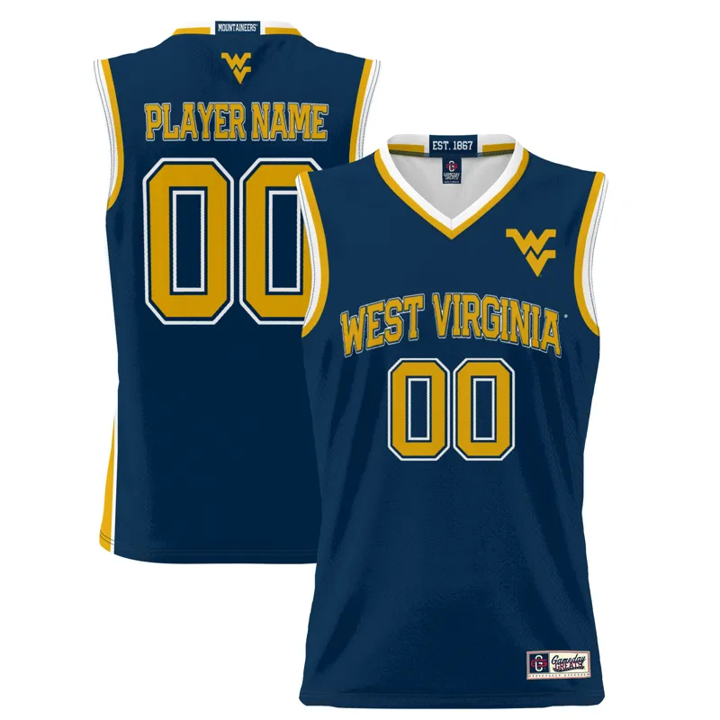 West Virginia Mountaineers Jersey Gameday Greats Navy Pick A Player Lightweight Jersey - Image 2