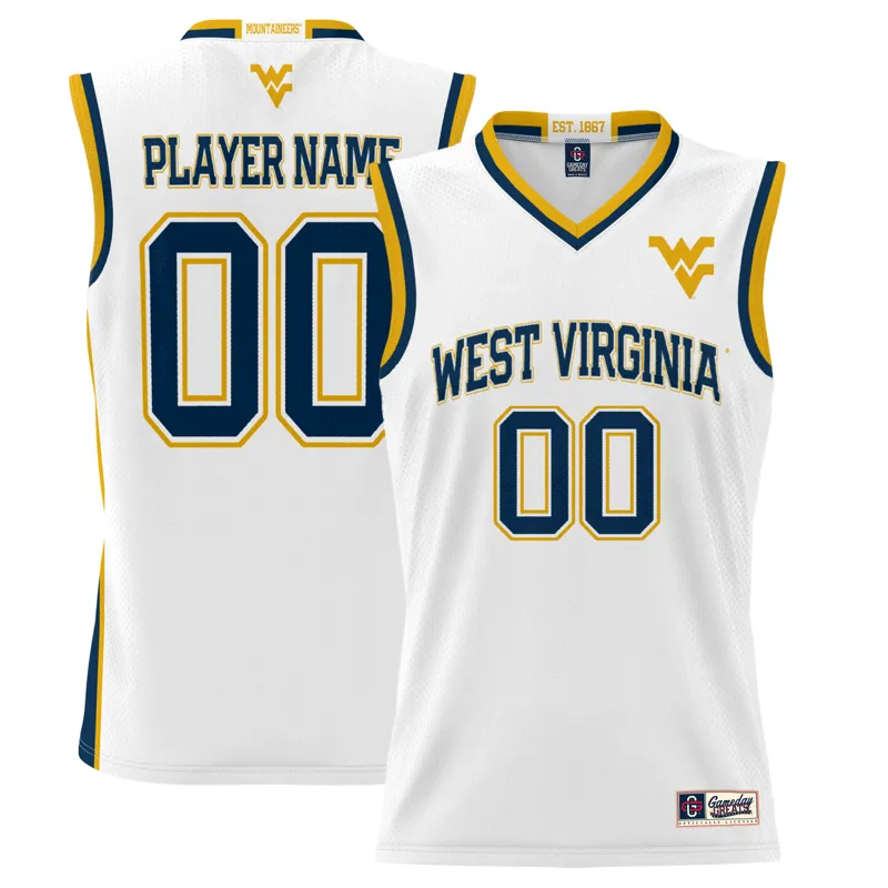 West Virginia Mountaineers Jersey Gameday Greats White Lightweight Pick A Player Jersey