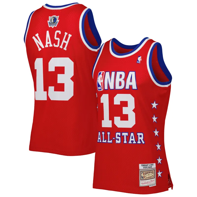 Western Conference Jersey Dirk Nowitzki Red White 2006 Nba All Star Game Jersey - Image 4