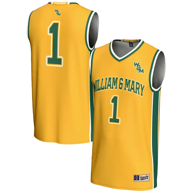 William & Mary Tribe Jersey Gameday Greats #1 Gold Lightweight Jersey
