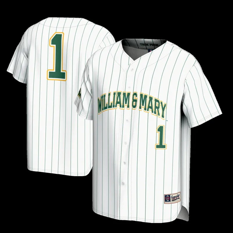 William & Mary Tribe Jersey Gameday Greats #1 White Lightweight Jersey