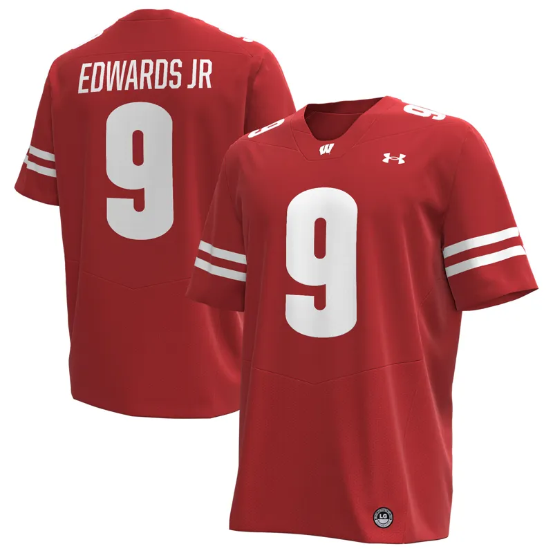 Wisconsin Badgers Jersey Under Armour #1 White Jersey - Image 4