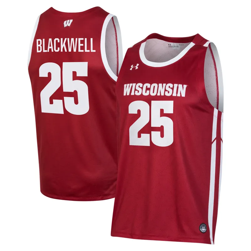Wisconsin Badgers Jersey Under Armour #1 White Jersey - Image 5