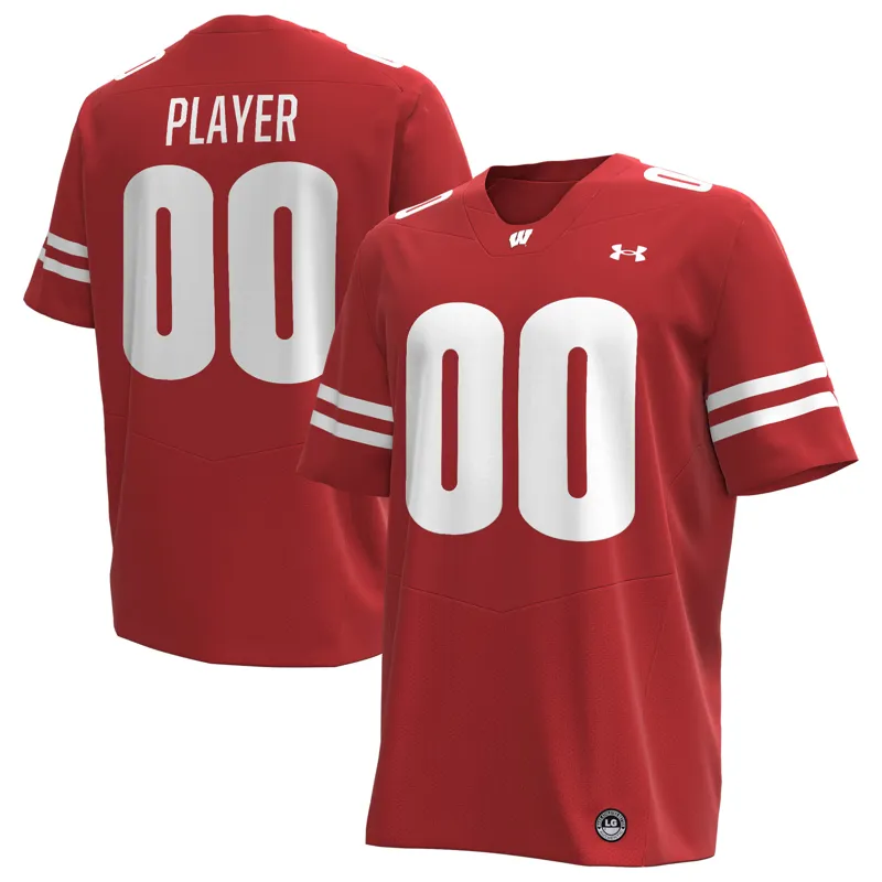 Wisconsin Badgers Jersey Under Armour Red Custom Alternate Jersey - Image 5