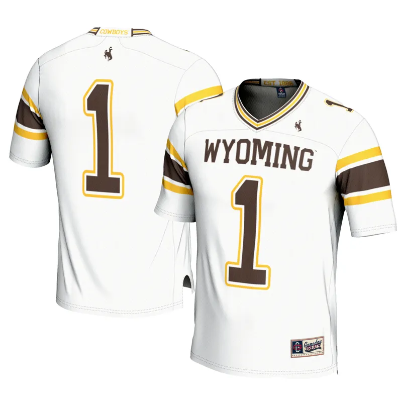 Wyoming Cowboys Jersey Gameday Greats #1 Pink Lightweight Jersey - Image 3